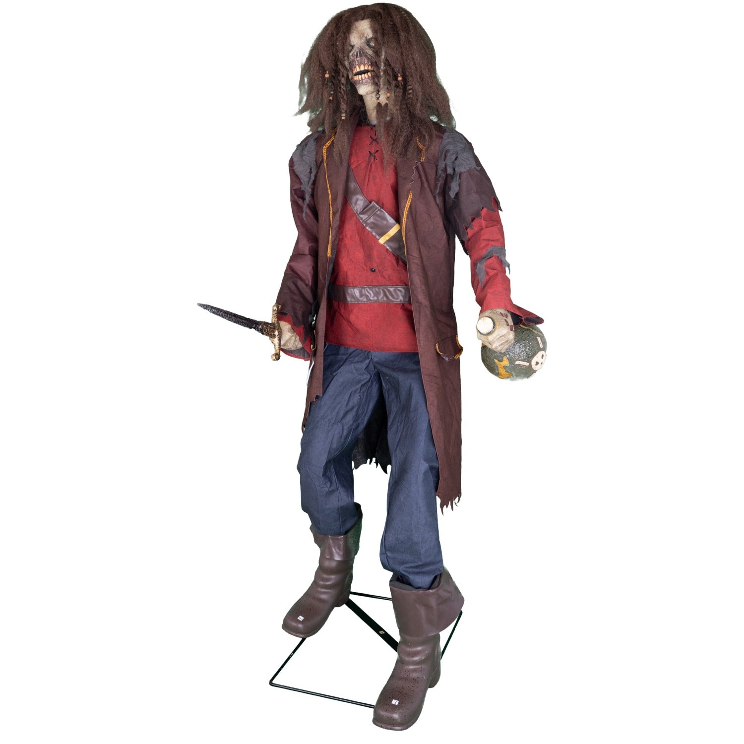 das-kost-mland-pirat-pete-animatronic-standfigur-183-cm image 3