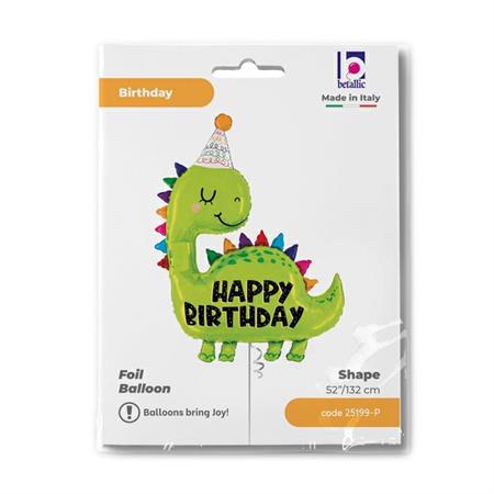 das-kost-mland-dino-happy-birthday-folienballon-132-cm-gr-n image 2