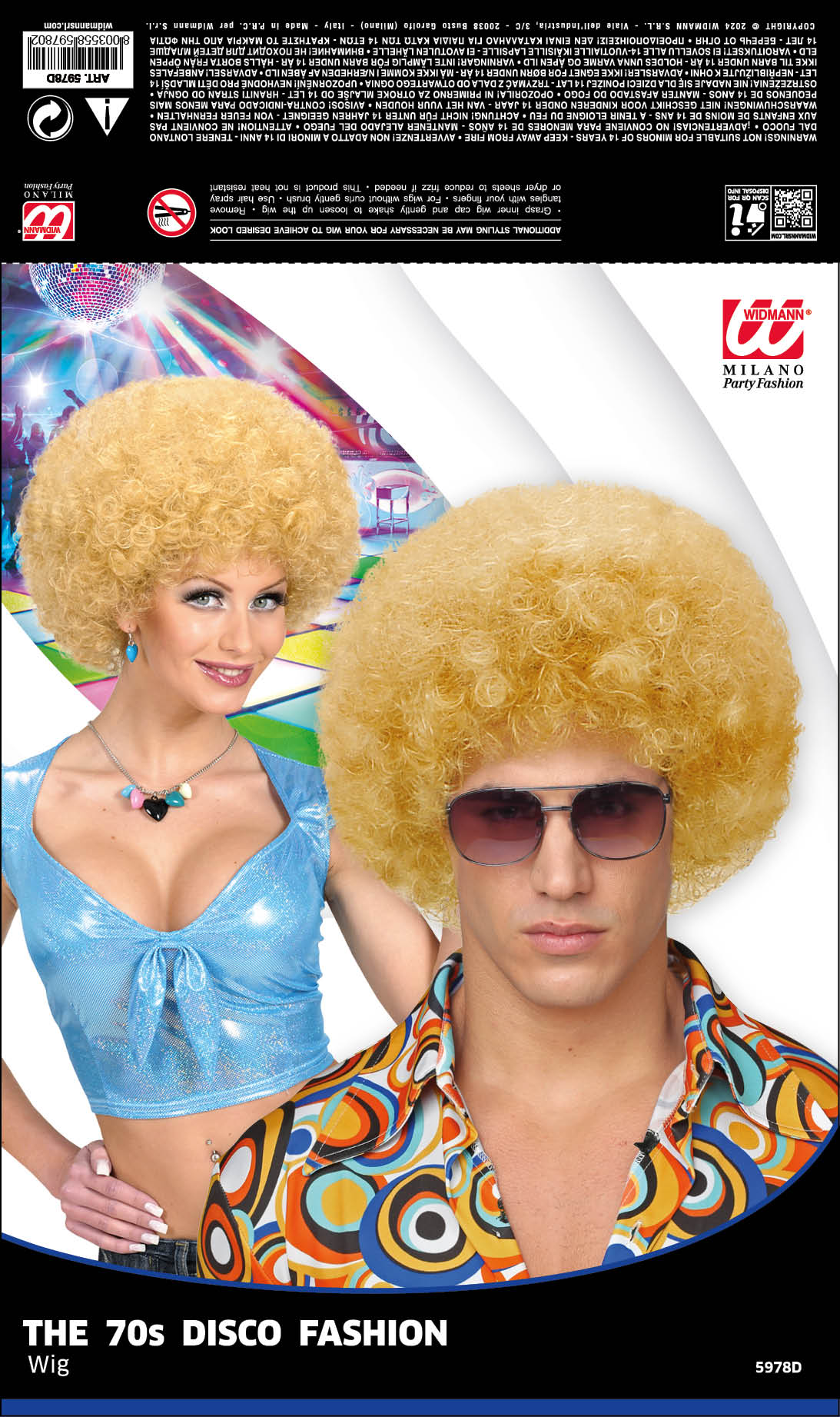 das-kost-mland-accessoires-disco-per-cke-afro-blond-70er image 5