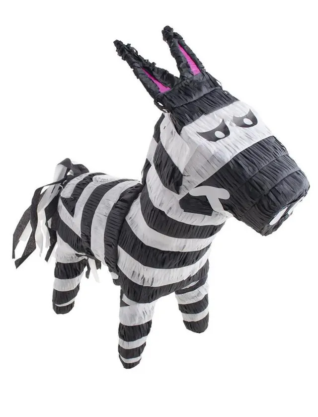 das-kost-mland-zebra-pi-ata-kindergeburtstag-bef-llbar-50-cm image 1