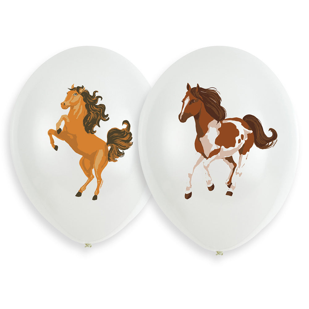 beautiful-horses-luftballons-wei-6-stk-pferde-latexballons image 1