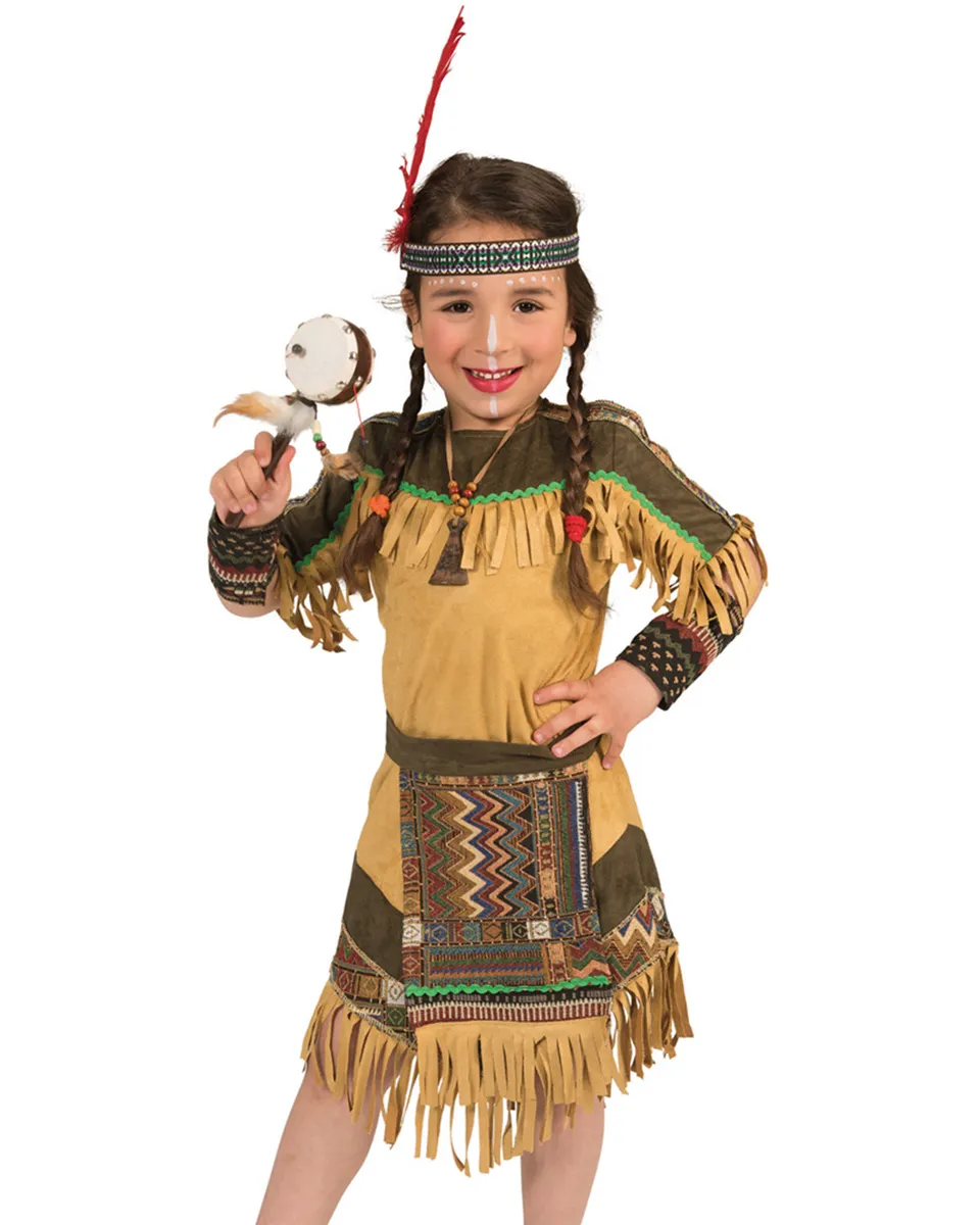 das-kost-mland-shania-indianerin-kost-m-m-dchen-braun-mit-g-rtel image 1