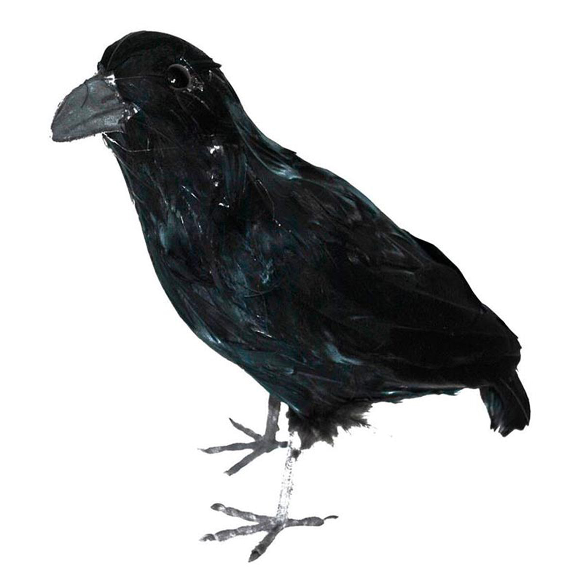 das-kost-mland-accessoires-schwarzer-rabe-deko-vogel-30-cm-federn image 1