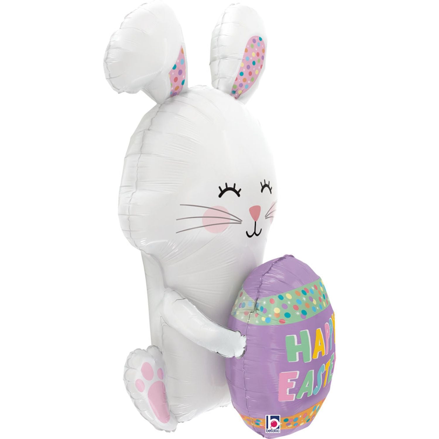 das-kost-mland-hase-happy-easter-folienballon-91-cm-osterhase image 2