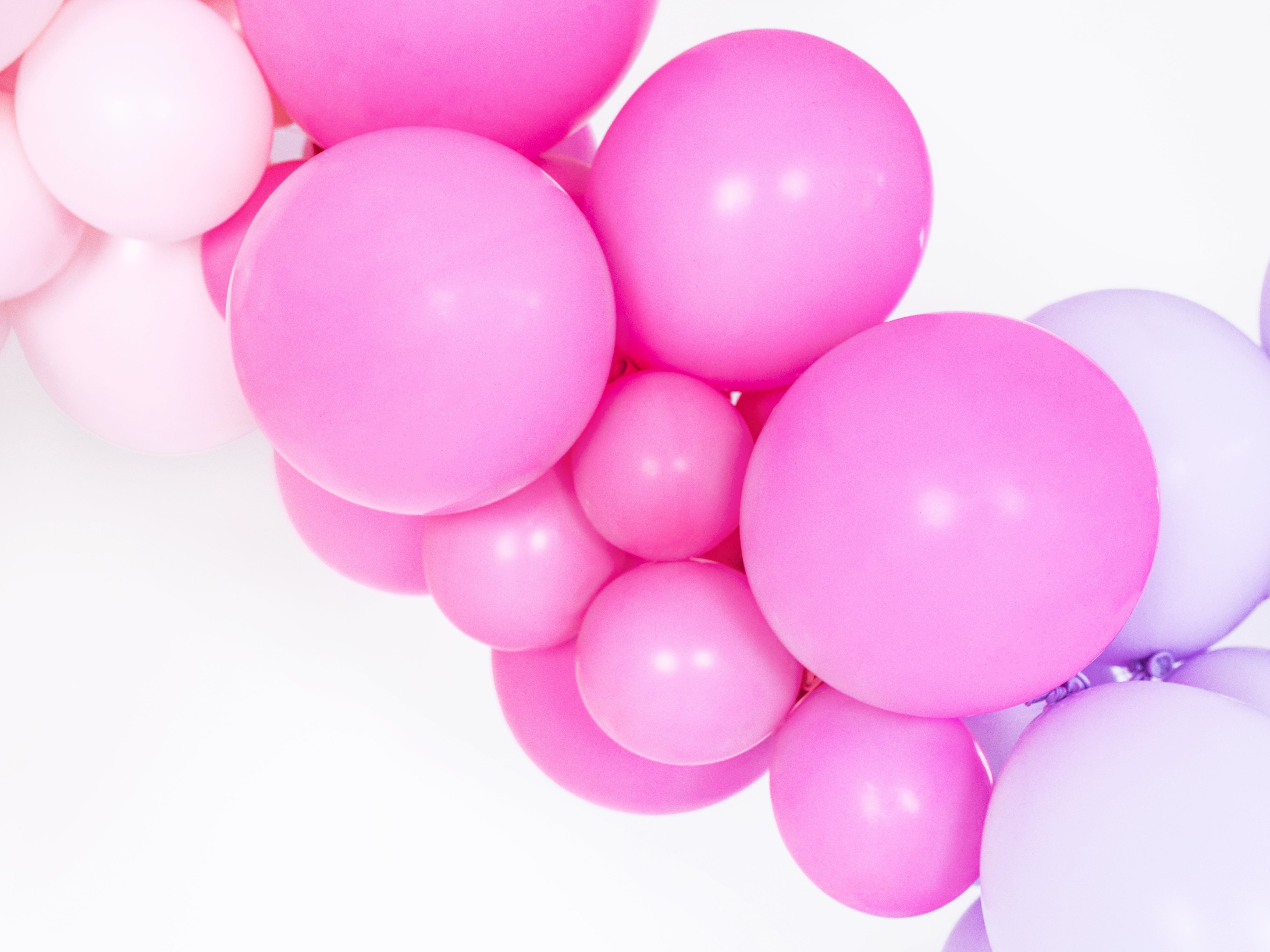 das-kost-mland-luftballons-uni-pastell-fuchsia-pink-10-stk-30cm image 2
