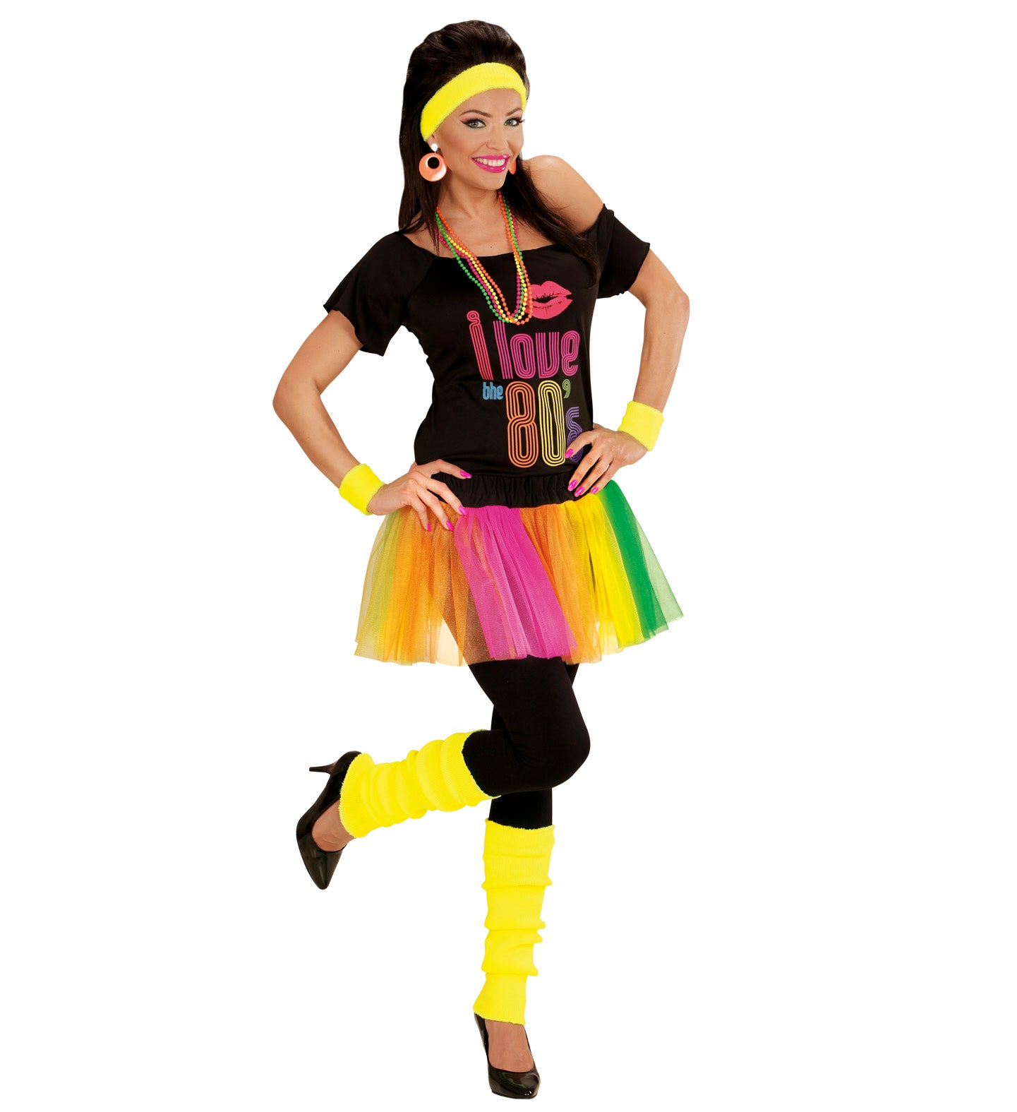 das-kost-mland-stulpen-neon-gelb-80er-disco-overknees image 3