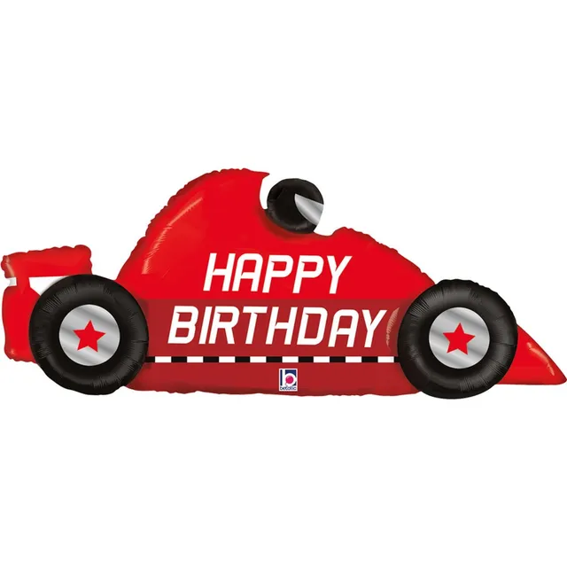 das-kost-mland-dekorationen-shape-rennauto-folienballon-109cm-happy-b image 1