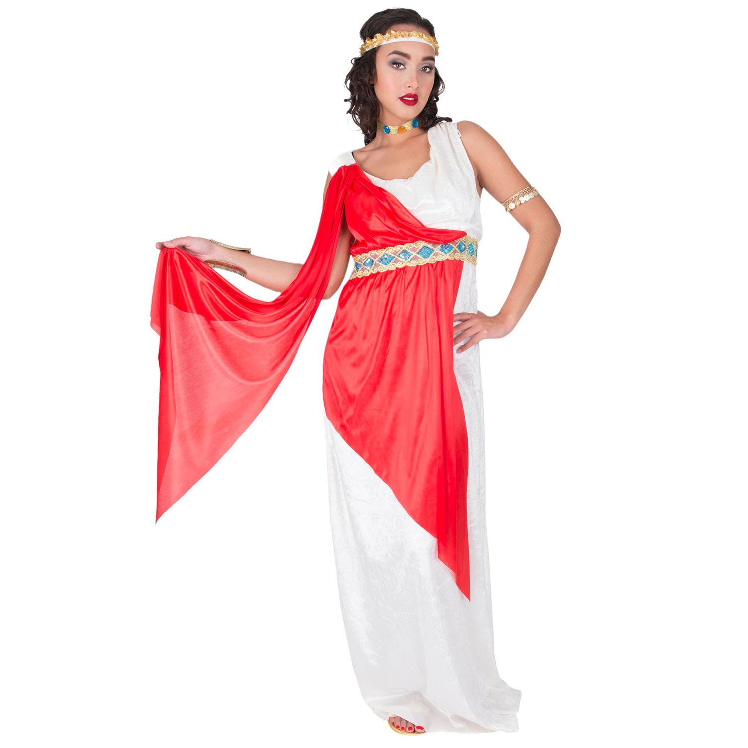 das-kost-mland-livia-adelige-r-merin-kost-m-damen-creme-rot image 1