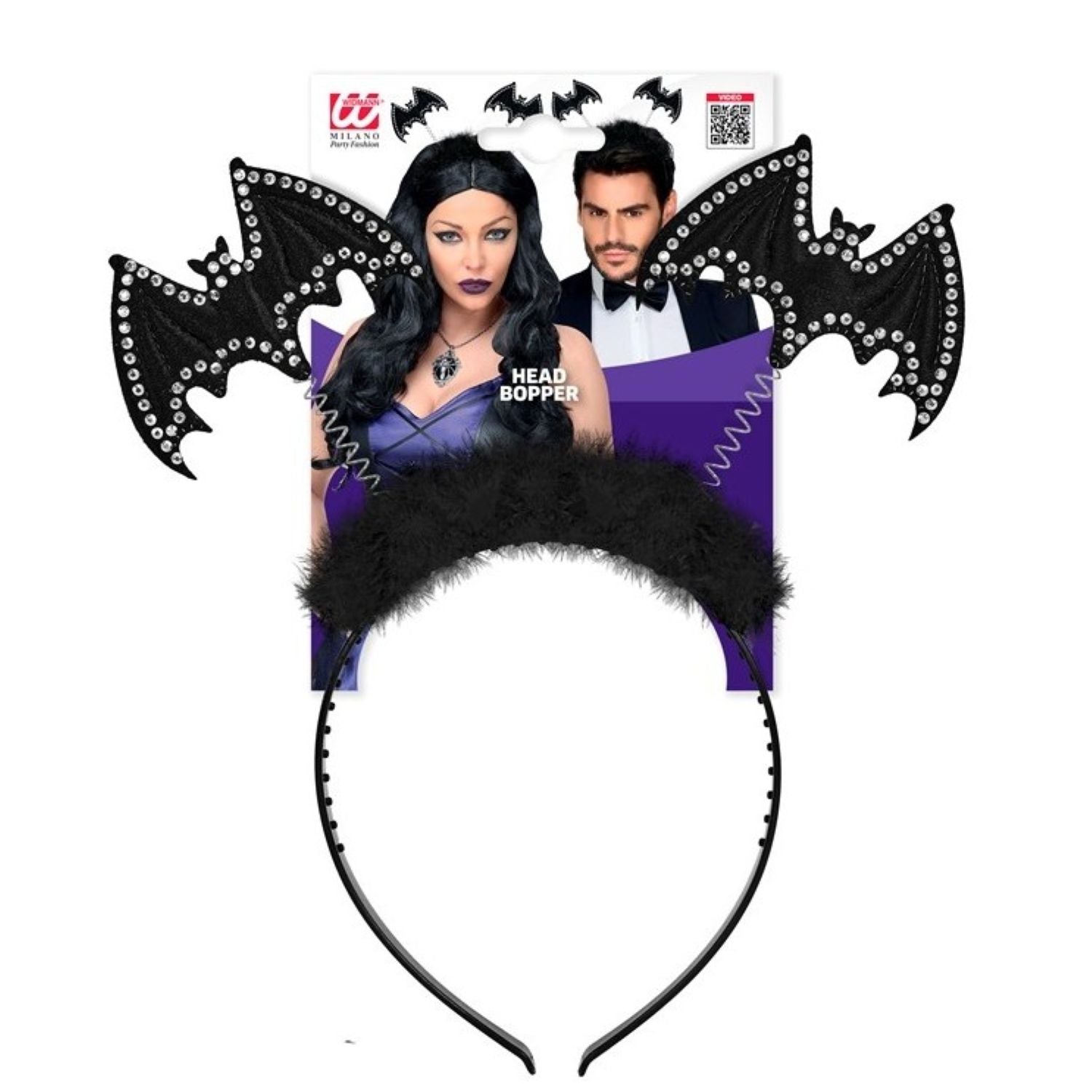 das-kost-mland-haarreif-strass-fledermaus-halloween-schwarz image 3