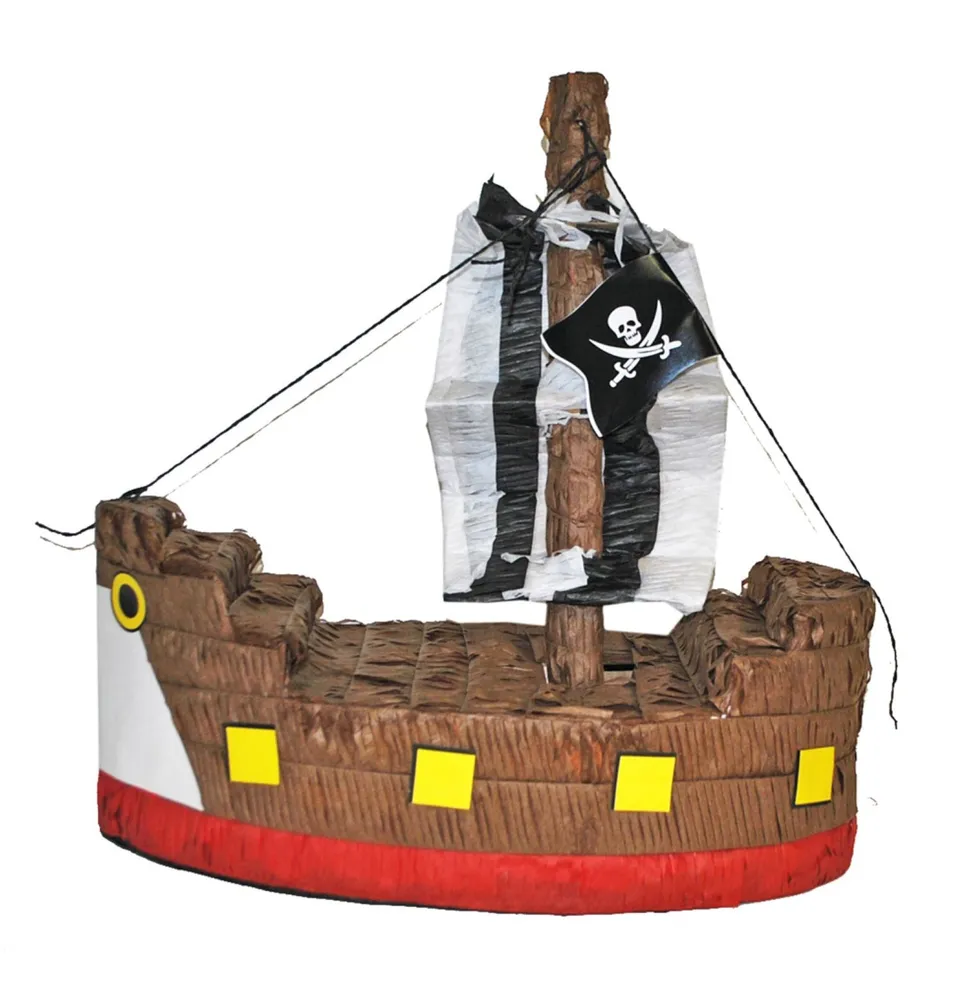 das-kost-mland-dekorationen-piraten-schiff-pinata-45x20x45cm image 1