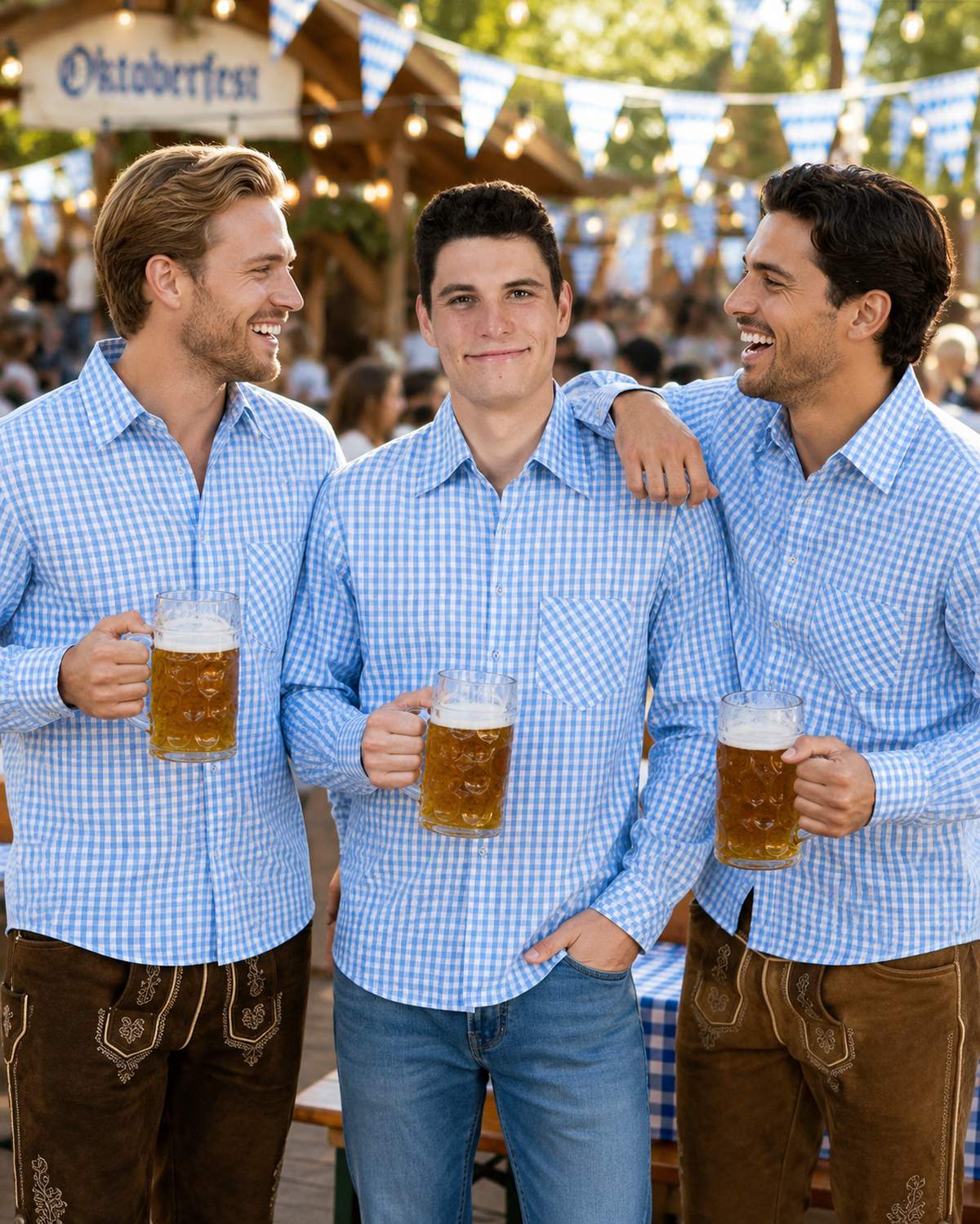 das-kost-mland-herren-oberhemd-kariert-blau-wei-48-50 image 5