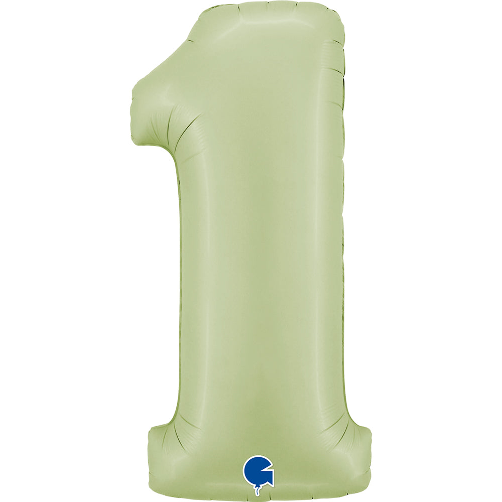 das-kost-mland-riesenzahl-folienballon-66-cm-zahl-1-satin-olive image 1