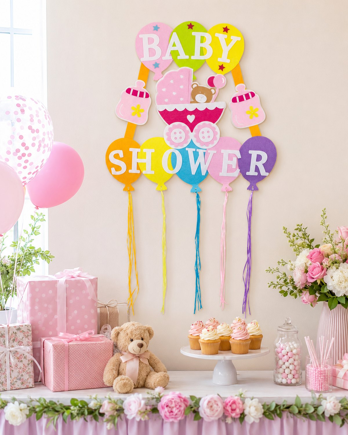 das-kost-mland-baby-shower-wandbild-xl-rosa-110x56-cm image 5
