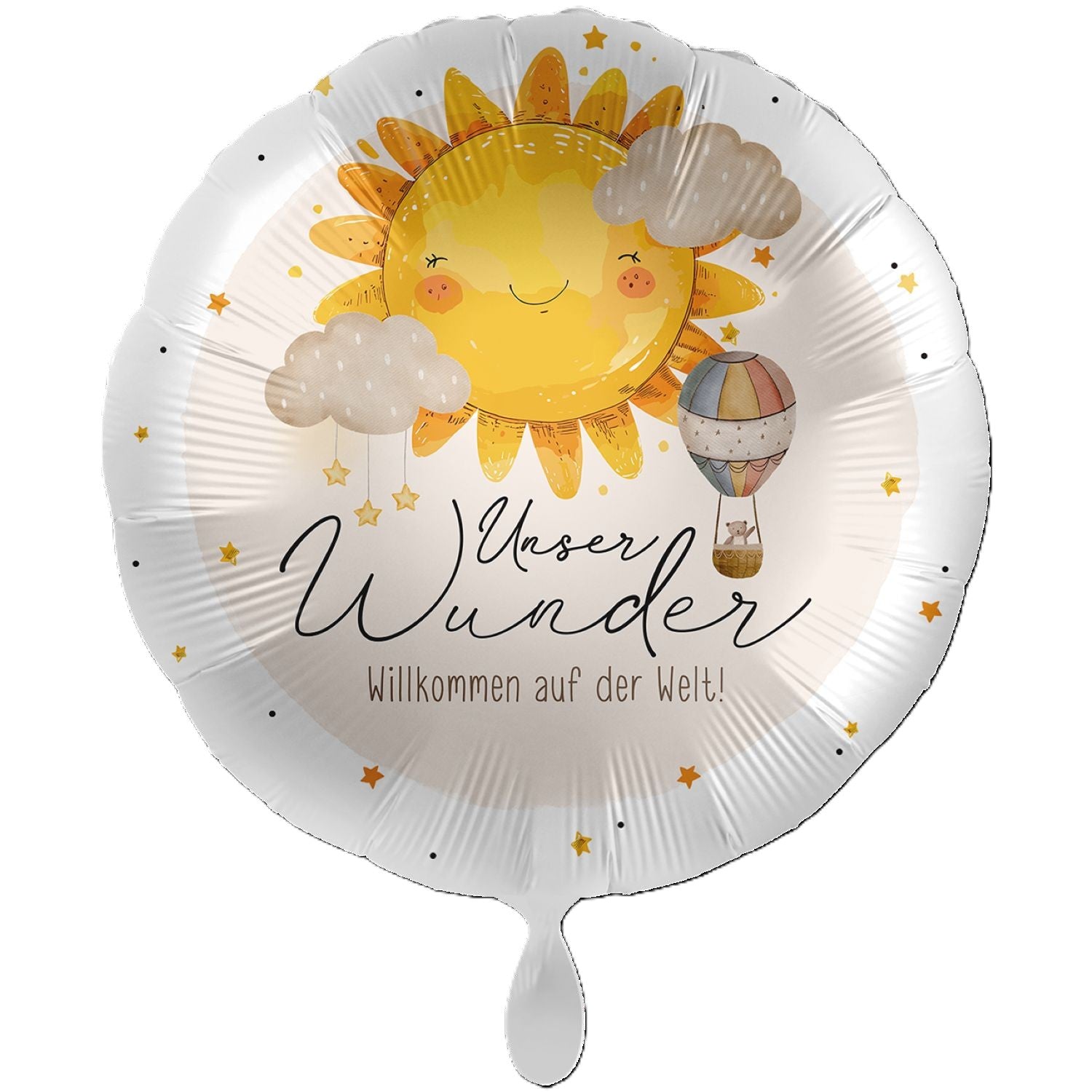das-kost-mland-dekorationen-folienballon-willkommen-auf-der-welt-71cm image 1