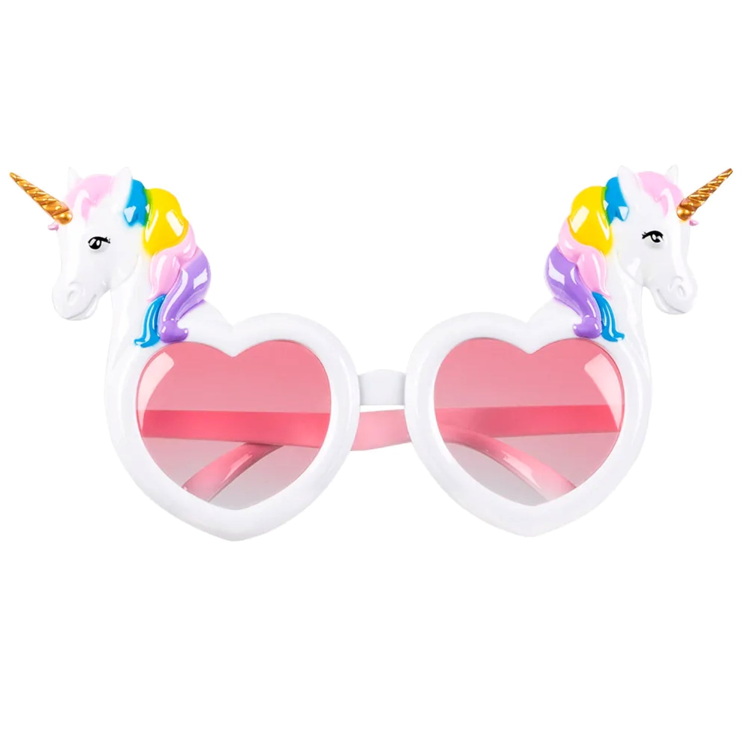 partybrille-einhorn-weiss-herzform-rosa-gl-ser image 1