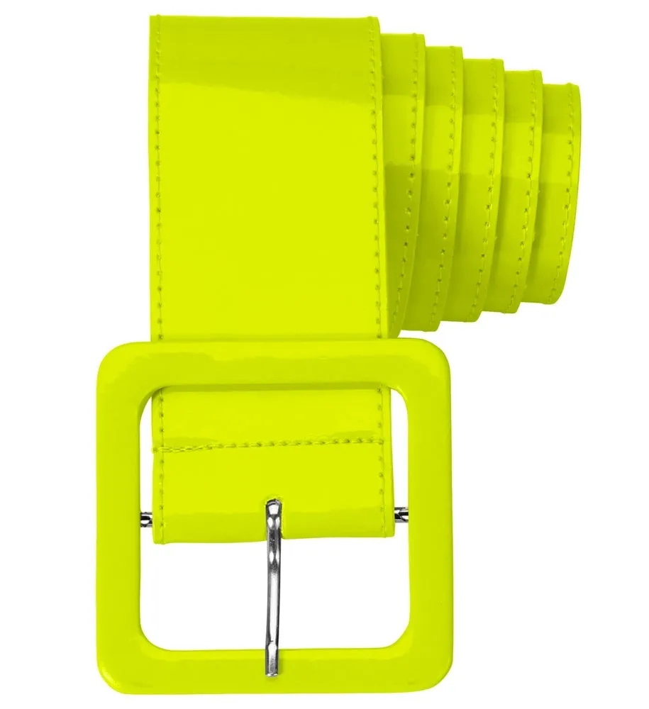 das-kost-mland-neon-lack-g-rtel-damen-gelb-124-cm image 1