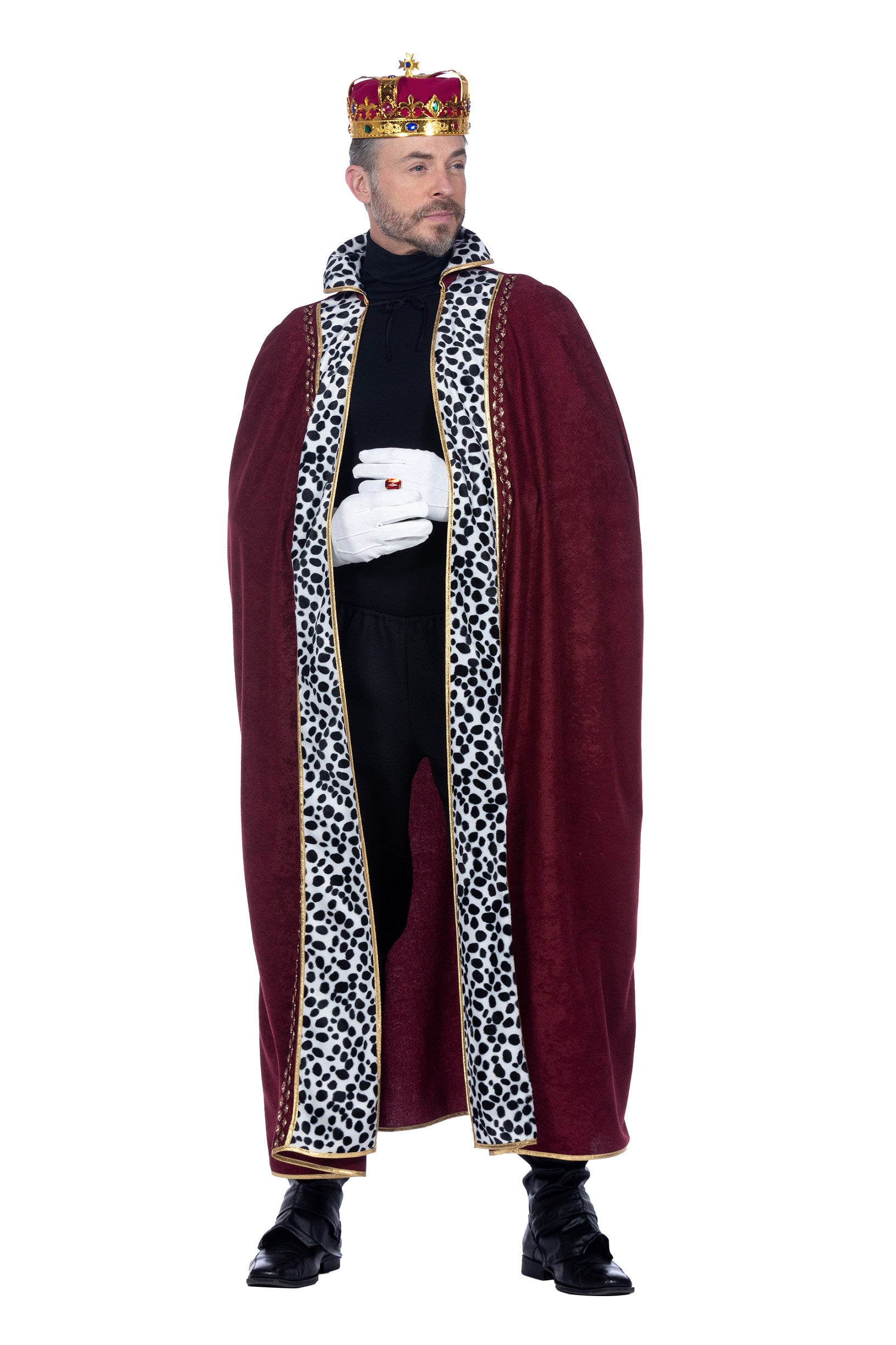 das-kost-mland-herren-k-nigsumhang-xxl-60-62-rot-umhang-fellkragen image 1