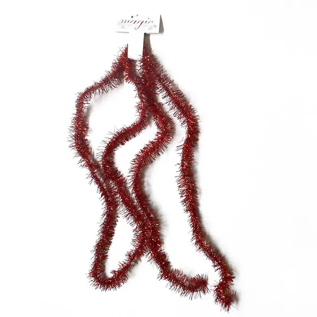 das-kost-mland-dekorationen-girlande-x-mas-rot-glanz-5cm-x-2-7m image 1