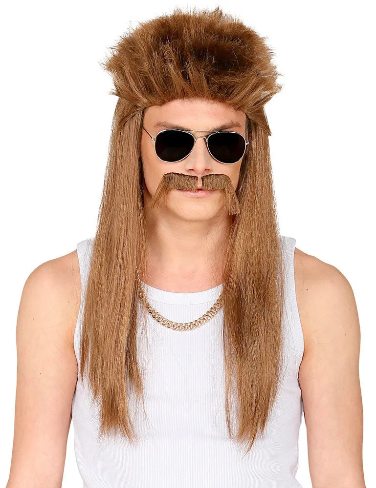 das-kost-mland-80er-per-cke-redneck-rotbraun-mit-schnurrbart image 1