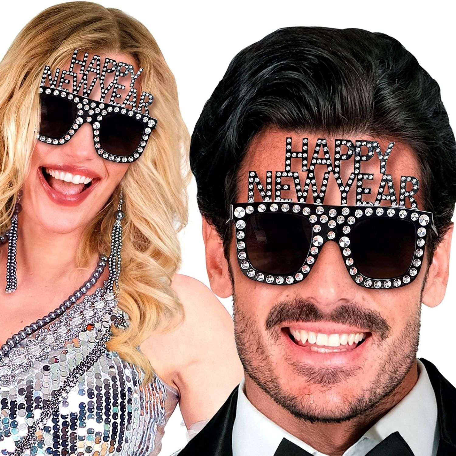 das-kost-mland-accessoires-brille-happy-new-year-schwarz-silvester image 4