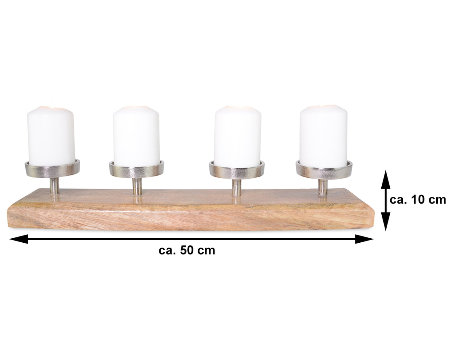 das-kost-mland-adventskerzenhalter-mangoholz-50x10-cm-4-kerzen image 6