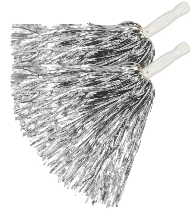 das-kost-mland-cheerleader-pompon-2-st-ck-silber-metallic image 1