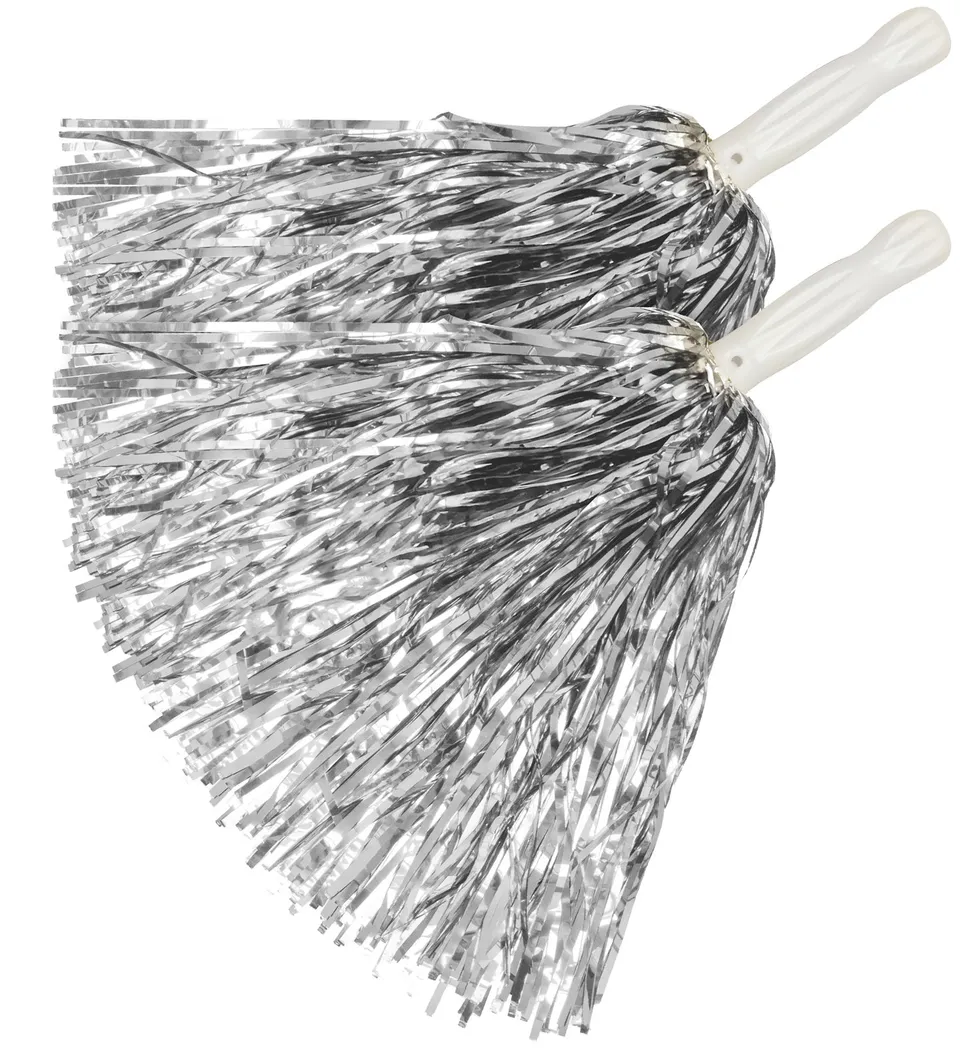 das-kost-mland-cheerleader-pompon-2-st-ck-silber-metallic image 1