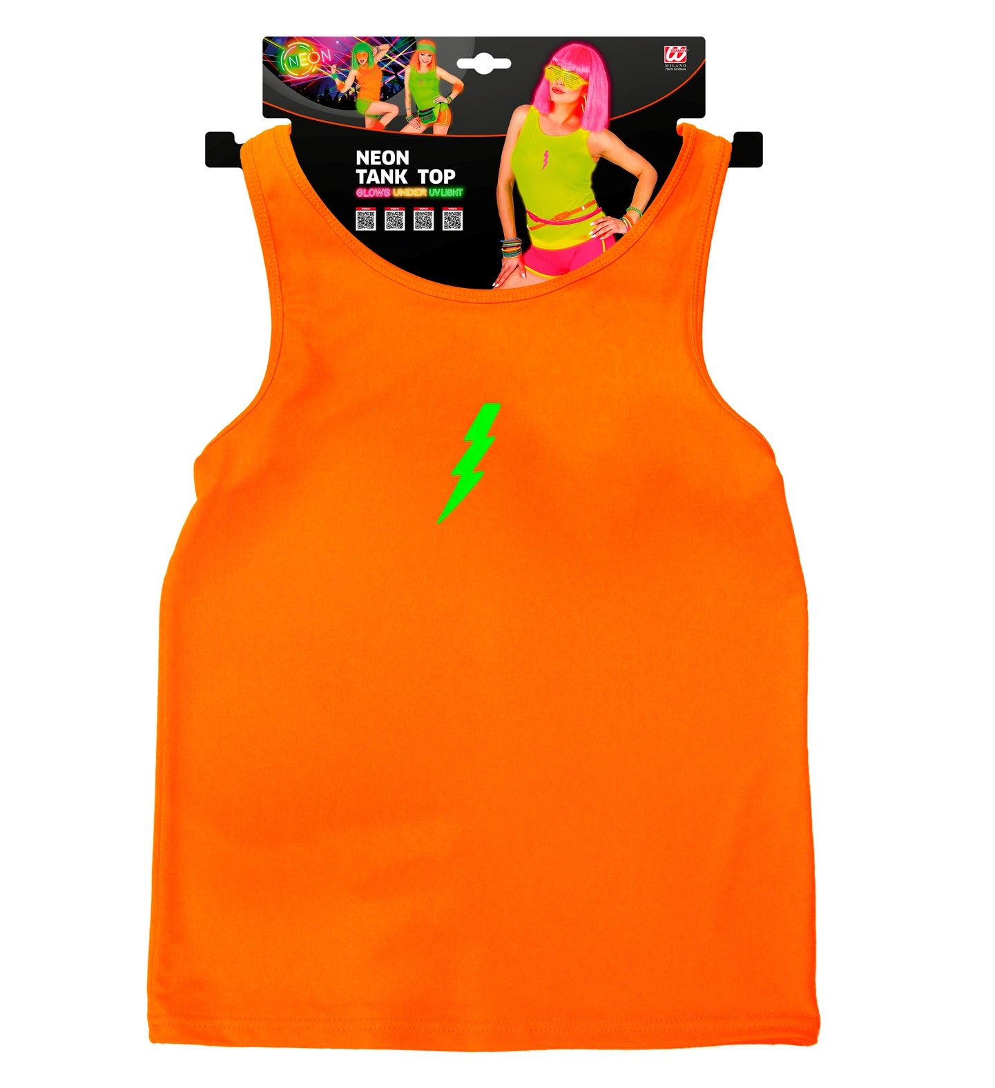das-kost-mland-herren-tank-top-neon-orange-80er-disco image 5