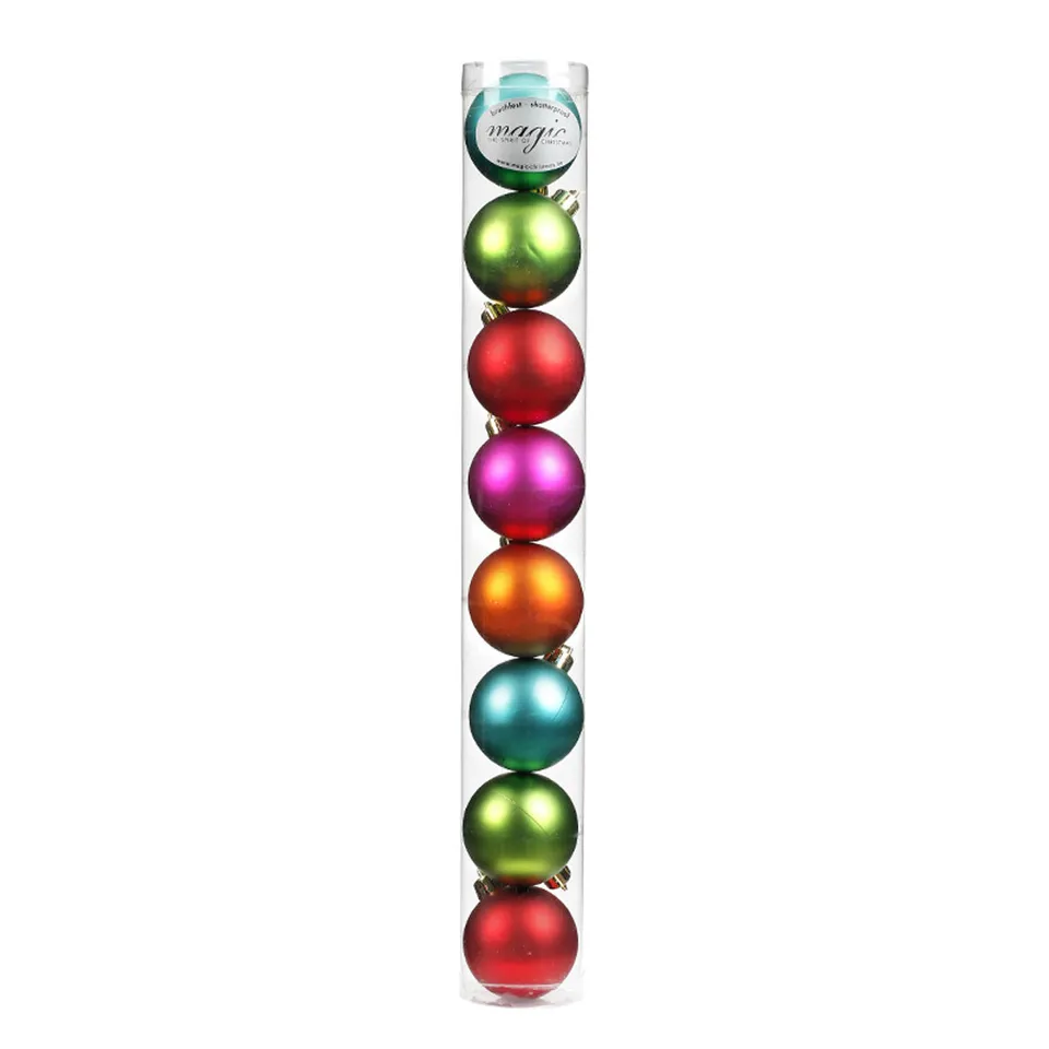 das-kost-mland-millefiori-weihnachtskugeln-6-cm-8-st-ck-bunt image 1