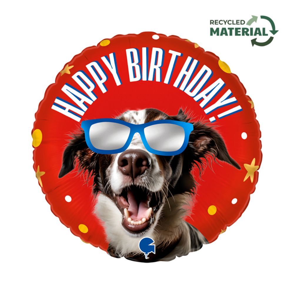 das-kost-mland-dekorationen-folienballon-happy-birthday-hund-46cm image 1