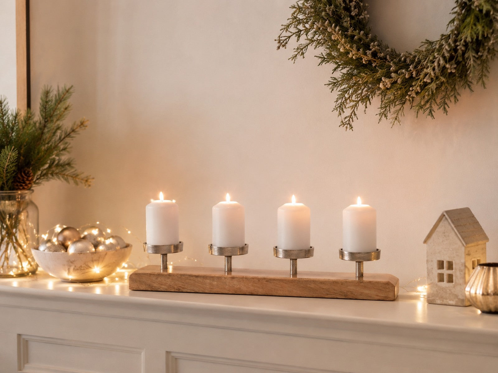 das-kost-mland-adventskerzenhalter-mangoholz-50x10-cm-4-kerzen image 3