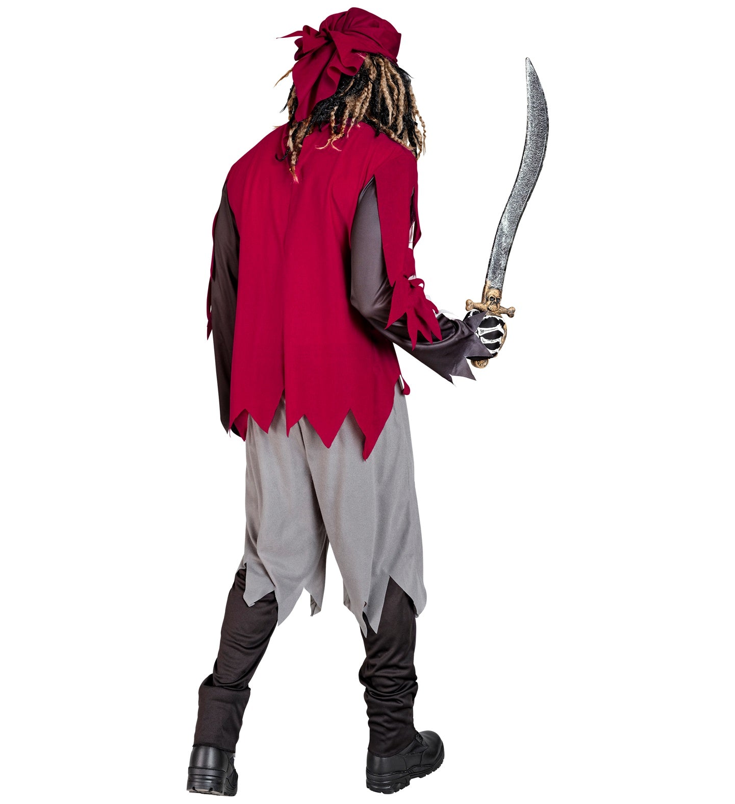 das-kost-mland-herren-skelett-pirat-kost-m-schwarz-rot-halloween image 4