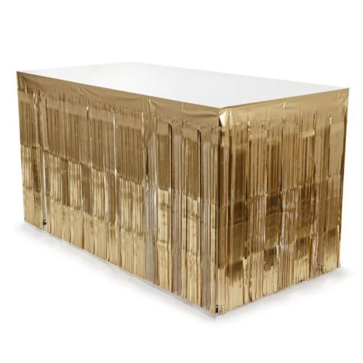 das-kost-mland-dekorationen-tischrock-300x80-cm-gold-fransen image 1