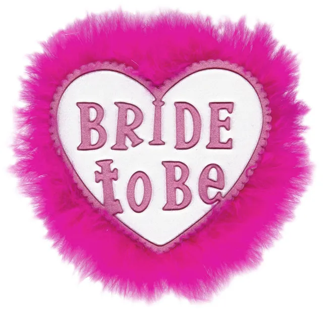 das-kost-mland-jga-brosche-bride-to-be-pink-wei-accessoire image 1