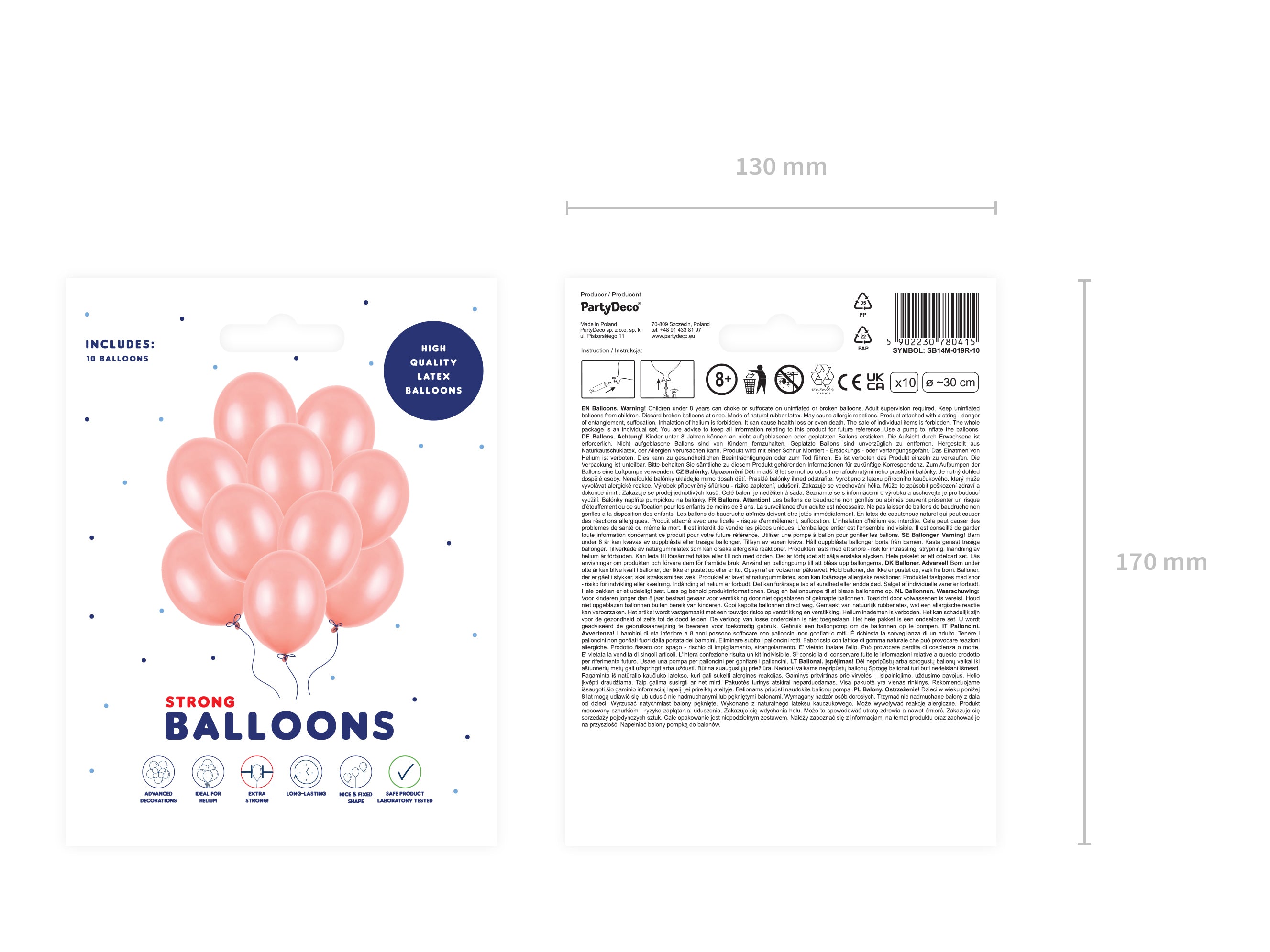 das-kost-mland-uni-metallic-luftballons-rosegold-10-st-ck image 6