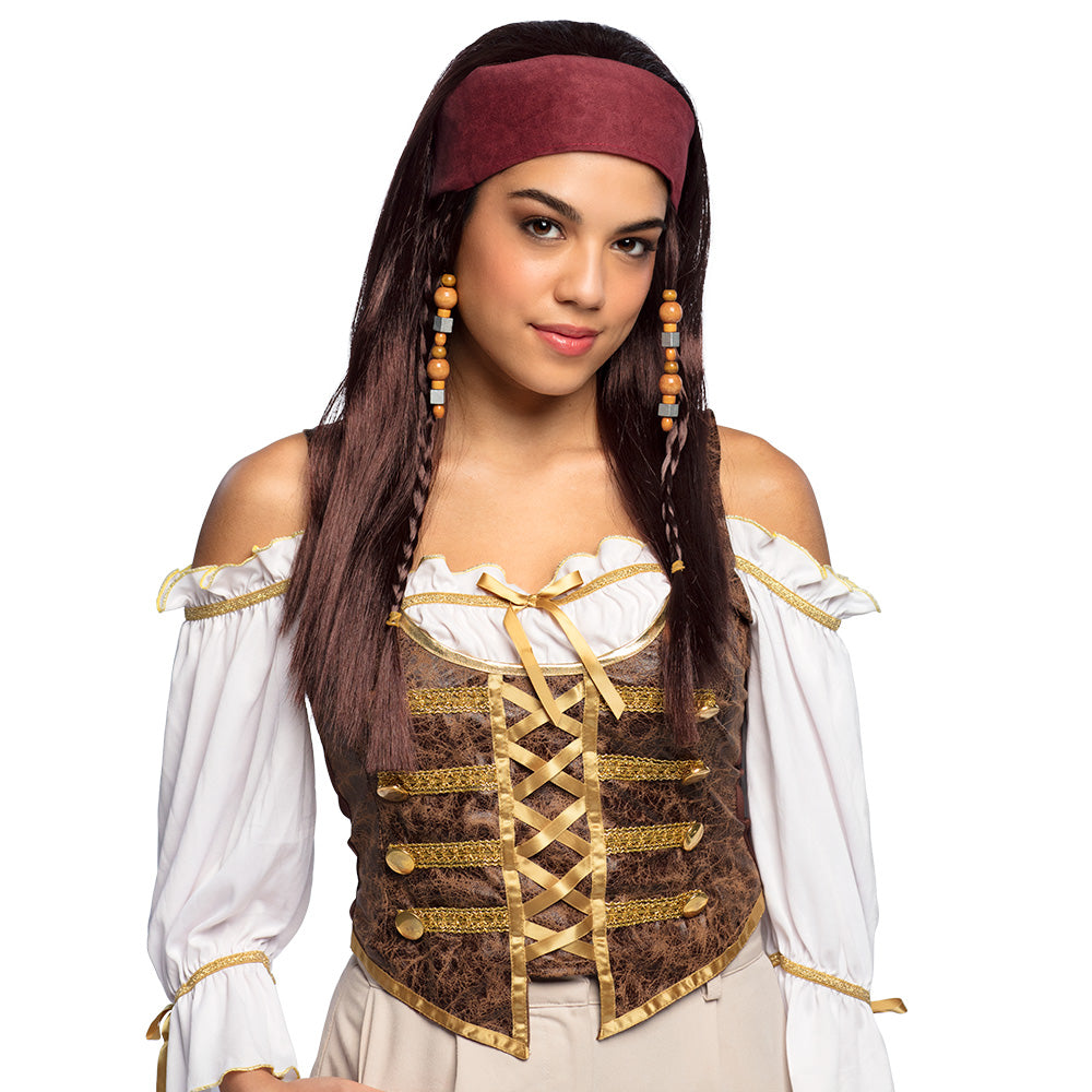 das-kost-mland-accessoires-per-cke-piratin-mit-bandana-schwarz image 2