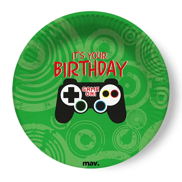 das-kost-mland-pappteller-hb-game-controller-18cm-8-stk image 1