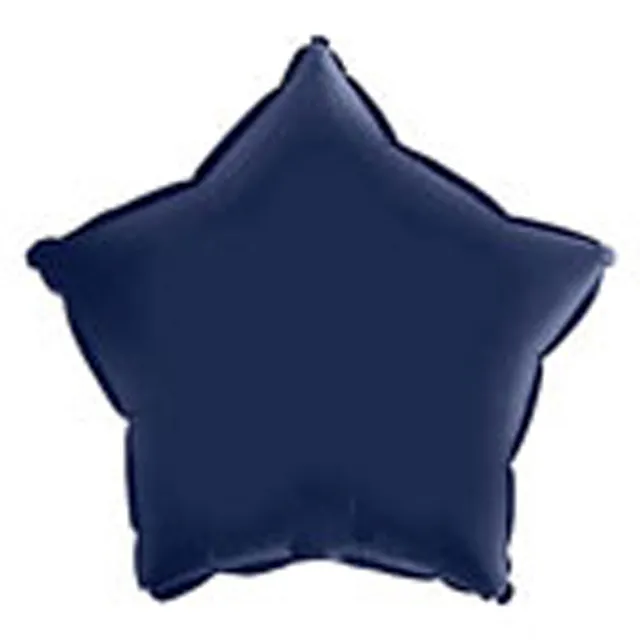 das-kost-mland-dekorationen-stern-folienballon-uni-satinblau-46cm image 1