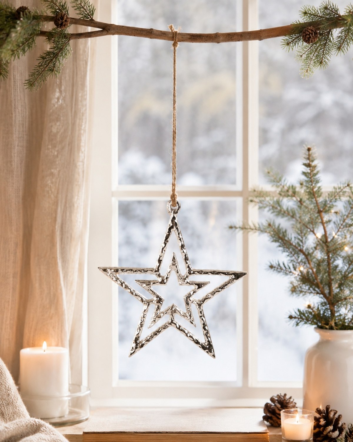 das-kost-mland-16157-stern-anh-nger-11x11-5-cm-silber-aluminium image 5