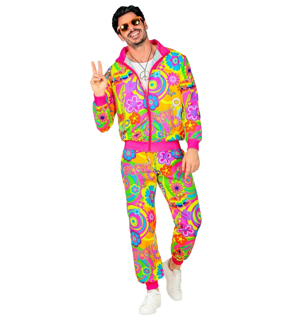 das-kost-mland-herren-hippie-groovy-trainingsanzug-neon-gr-l image 1
