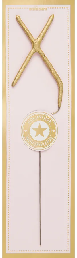 wunderkerze-buchstabe-classic-x-6-5cm-gold-35s image 1