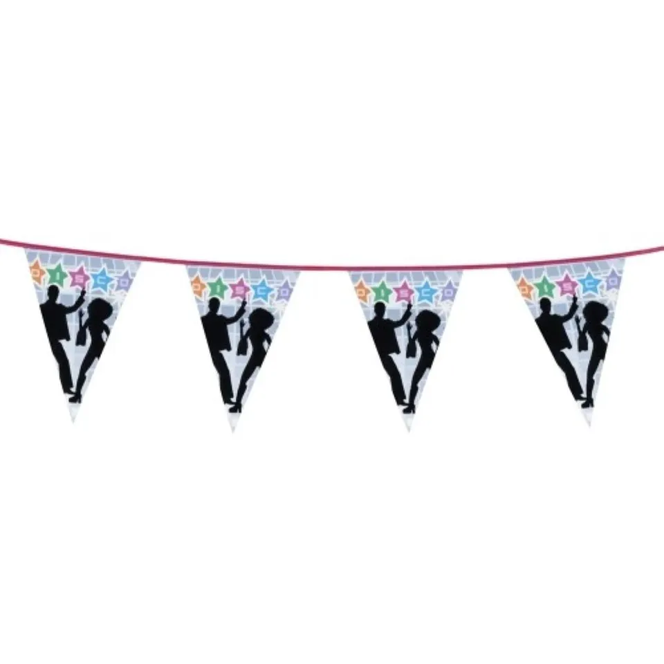 das-kost-mland-wimpelkette-disko-party-girlande-6-meter image 1