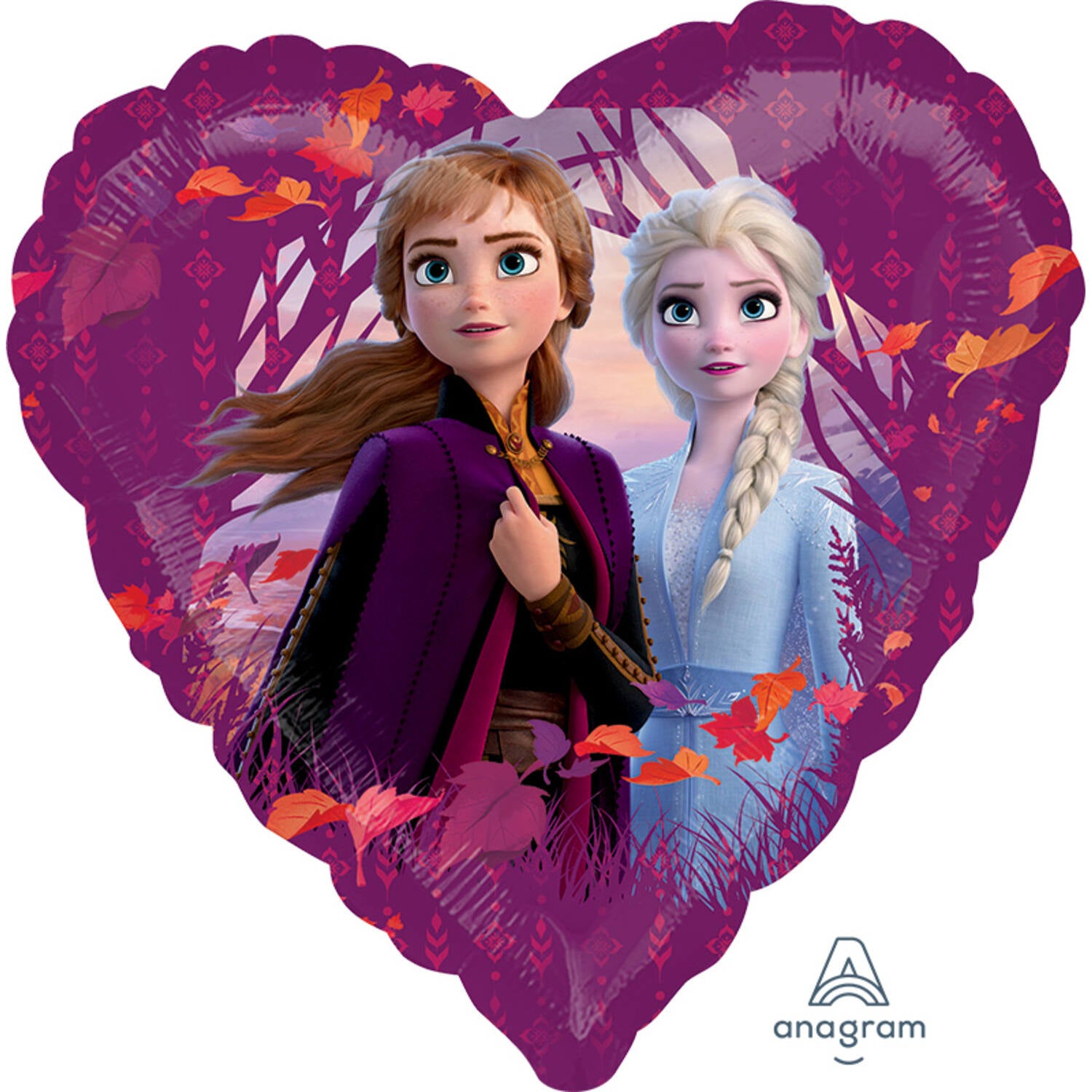 das-kost-mland-frozen-2-herz-folienballon-45-cm image 1
