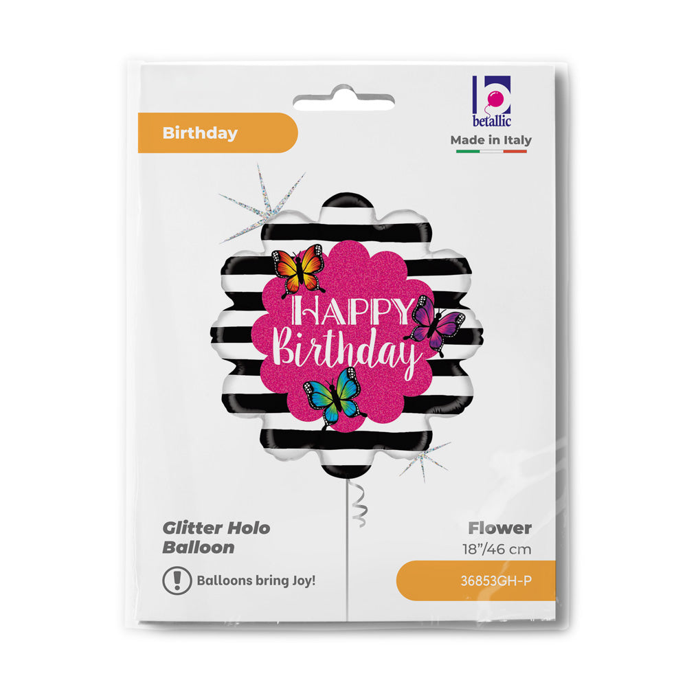das-kost-mland-dekorationen-folienballon-happy-birthday-schmetterling-46cm image 2