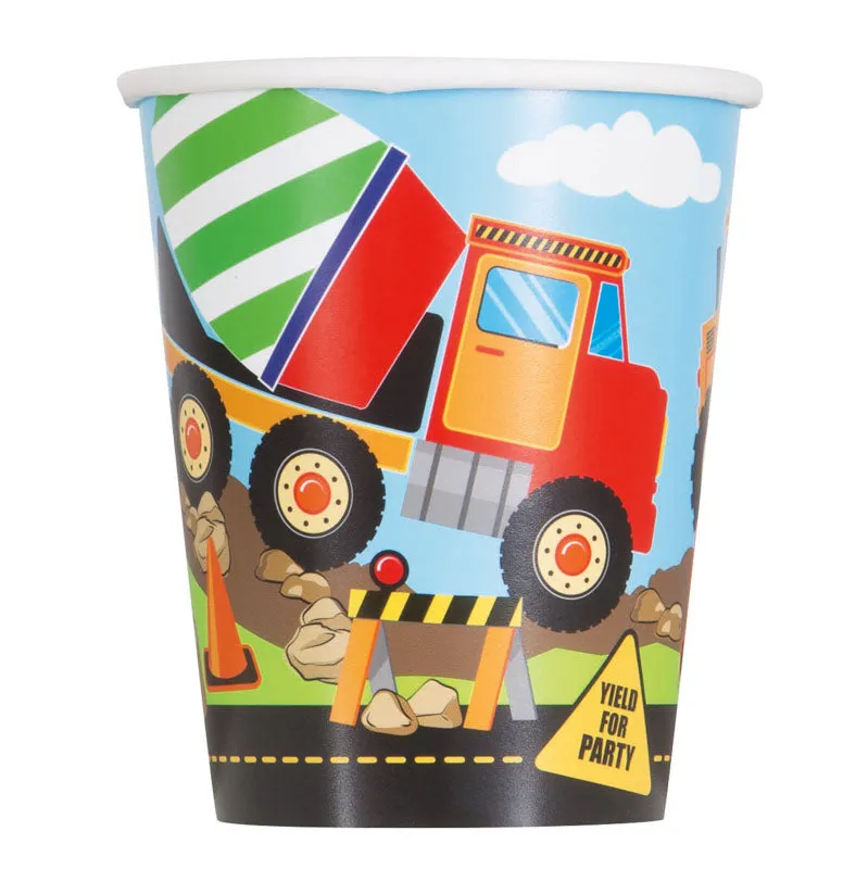 das-kost-mland-pappbecher-baustelle-266ml-8-stk-partybecher image 1
