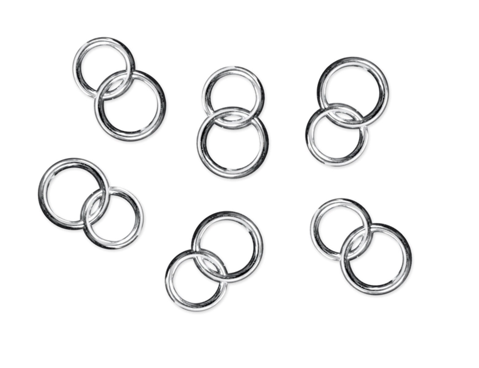 das-kost-mland-dekostein-ringe-25-st-ck-silber image 1
