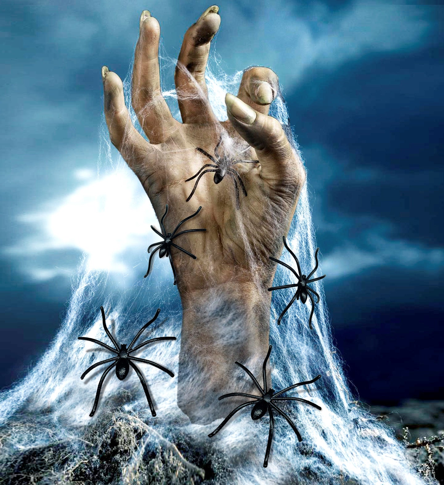 das-kost-mland-halloween-spinnennetz-500g-mit-20-spinnen image 4