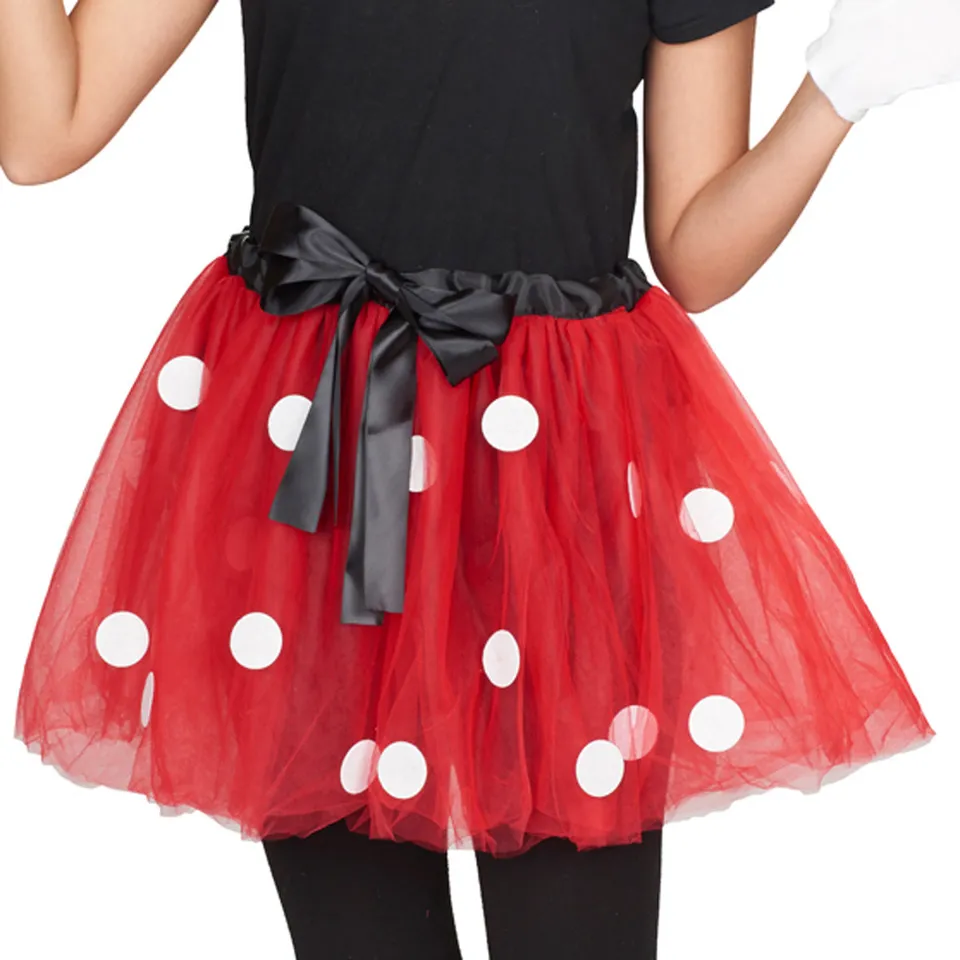 das-kost-mland-damen-minnie-maus-petticoat-tutu-rock-45cm-rot image 1