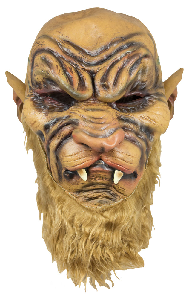 das-kost-mland-accessoires-werwolf-maske-braun-latex-mit-z-hnen image 1