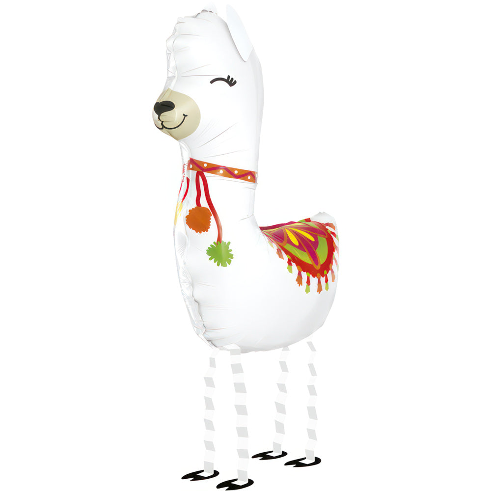 das-kost-mland-airwalker-lama-folienballon-wei-99-cm image 2